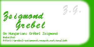zsigmond grebel business card